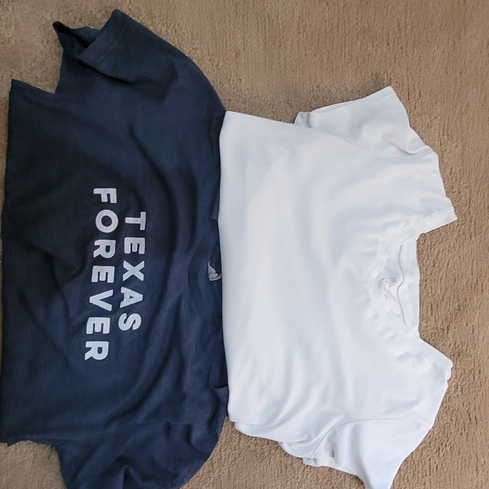 Texas forver and white tee